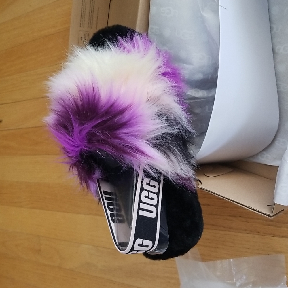 UGG Fluff Yeah Slide Tie Dye